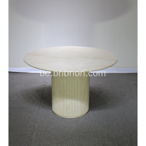 Шматфункцыянальны кампактны абедзенны стол з паліцамі для захоўвання